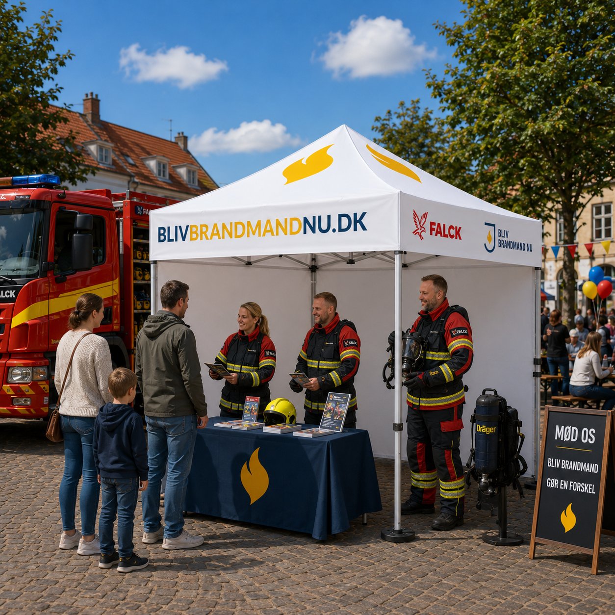 Telt 3x3 meter Falck-model (Snertinge)